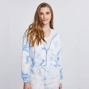 Splendid Matcha Sundown Joey Hoodie in Tie Dye